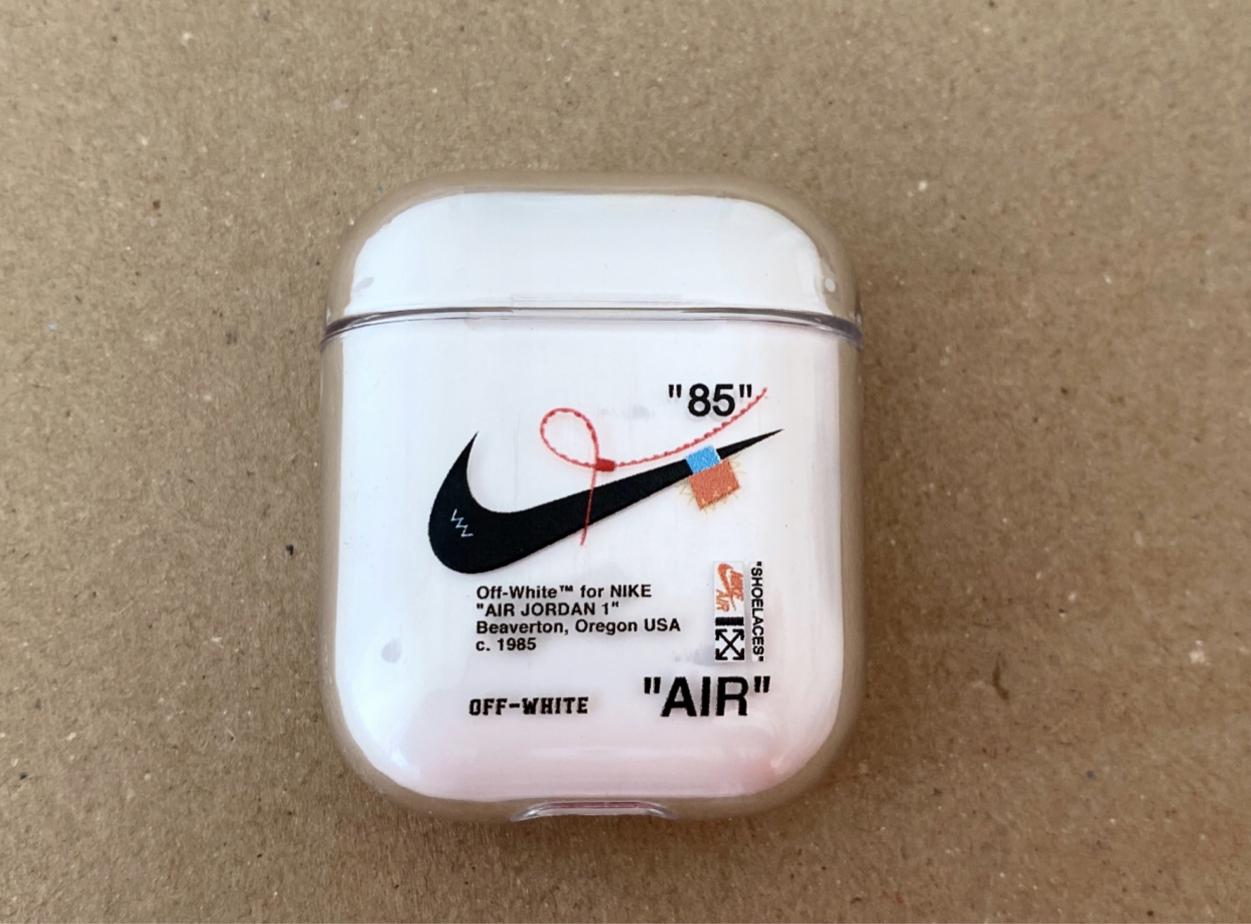Etui AirPods 1 / 2 Off White X Nike AIR | Tomaszów Mazowiecki | Kup teraz  na Allegro Lokalnie