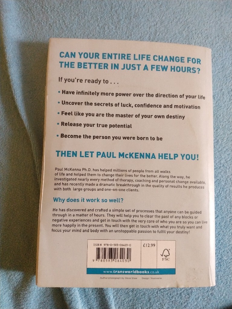 Paul Mckenna The 3 Things That Will Change Your | Słupsk | Kup teraz na ...