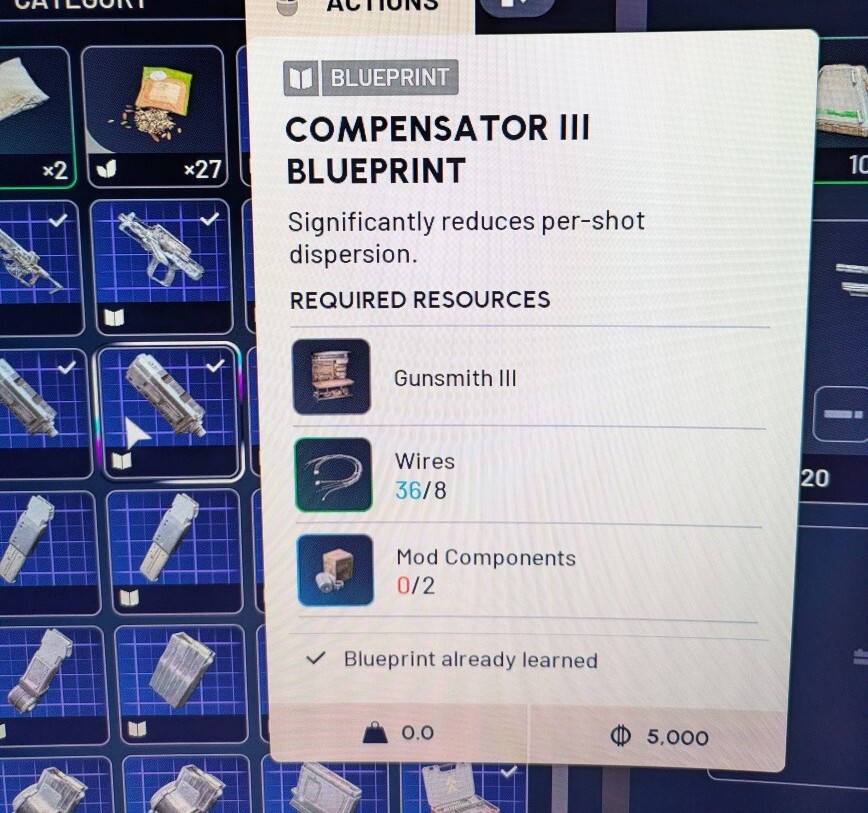 Kompensator III compensator blueprint plan schemat ARC Raiders PC/PS ...