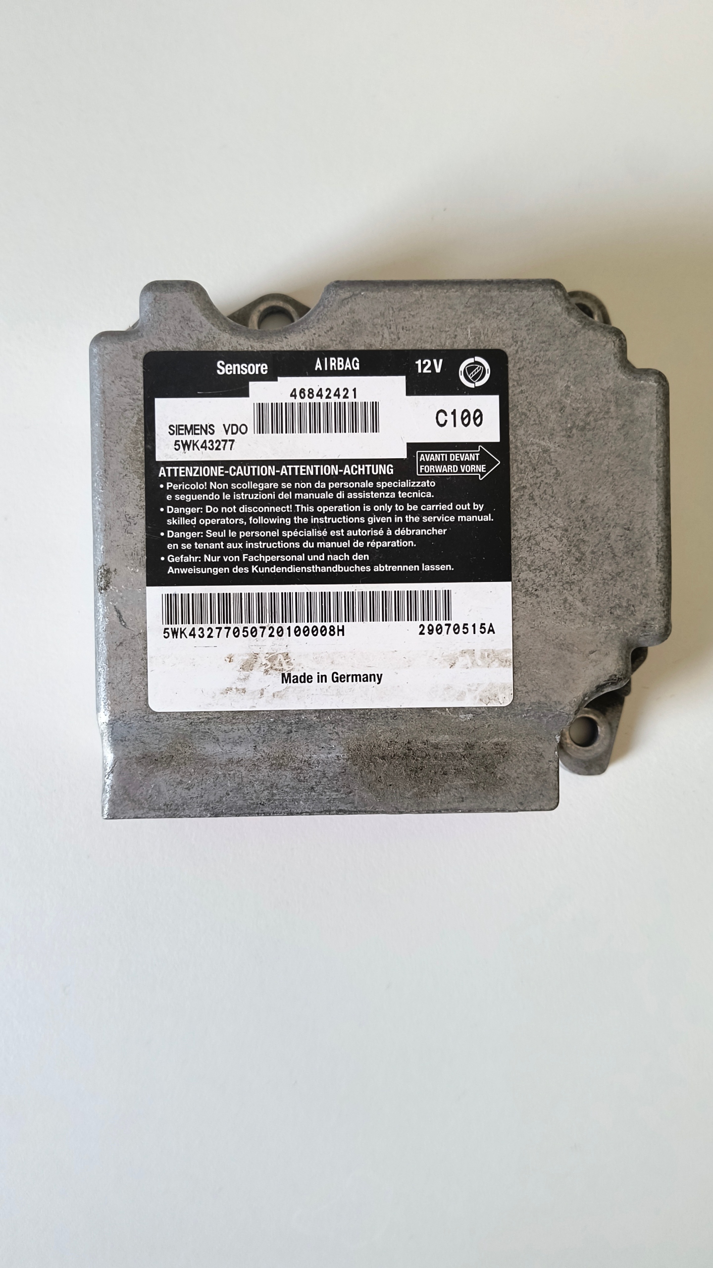 МОДУЛЬ AIRBAG ALFA ROMEO 147 5WK43277 46842421 