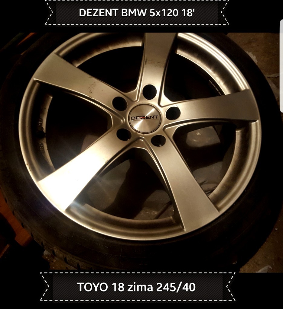 Alufelgi Dezent Bmw 18' 5x120 z oponami zimowymi | Wałbrzych | Kup ...
