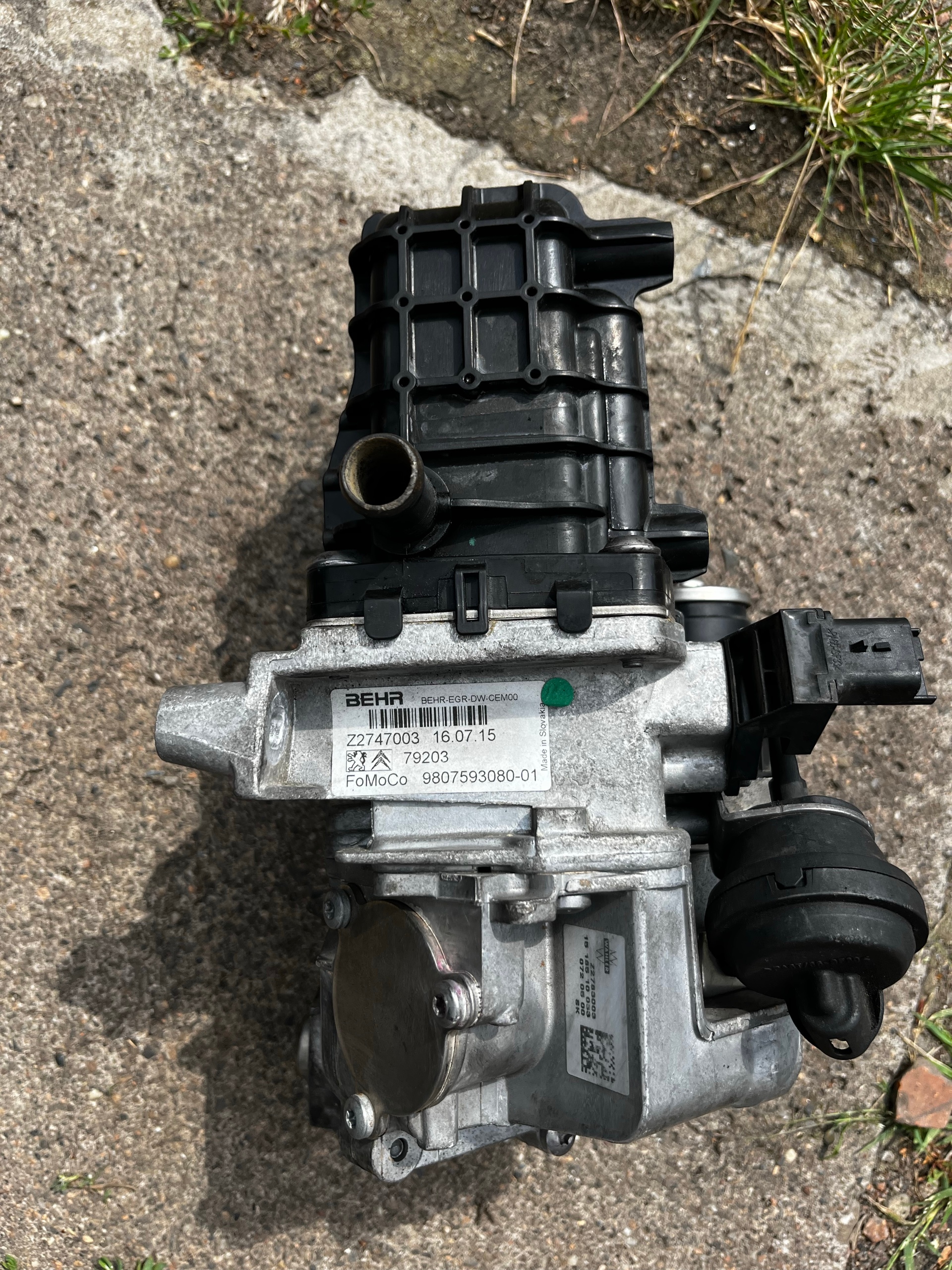 КЛАПАН ЕГР 2.0 TDCI 9807593080 FORD 