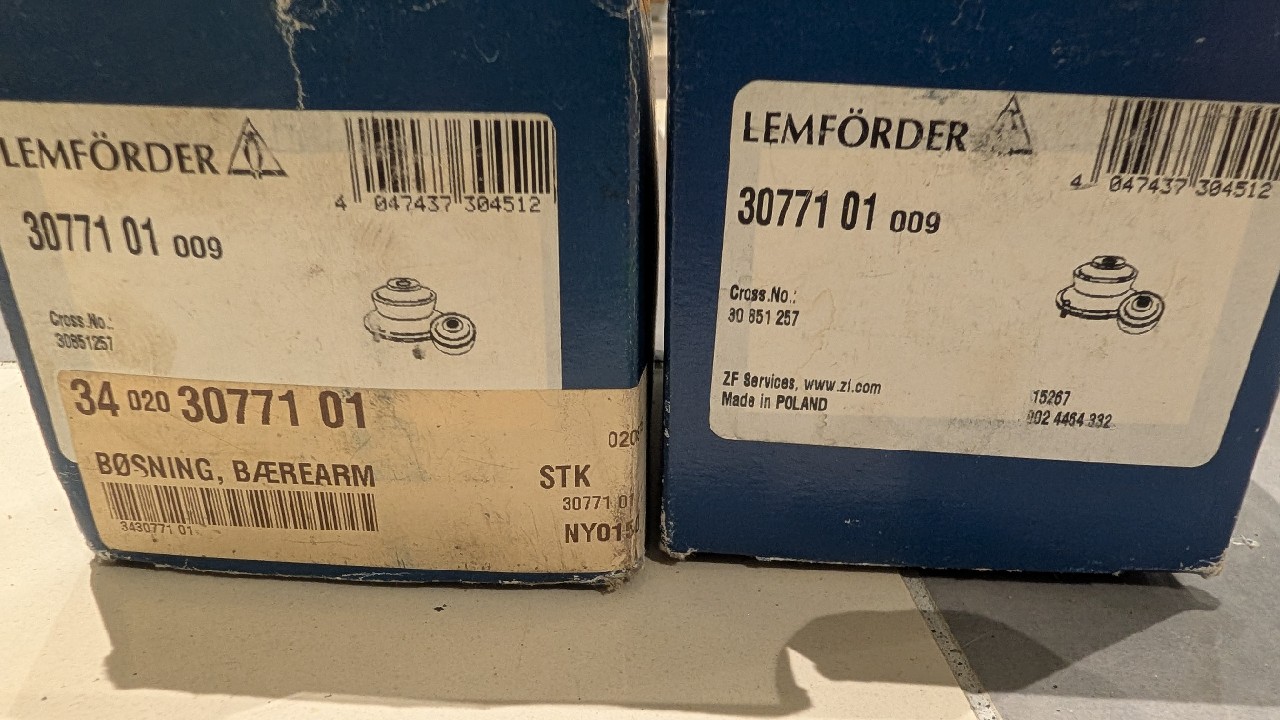 САЙЛЕНТБЛОКИ ВАЖЕЛЯ КОМПЛЕКТ LEMFORDER 30771 01 