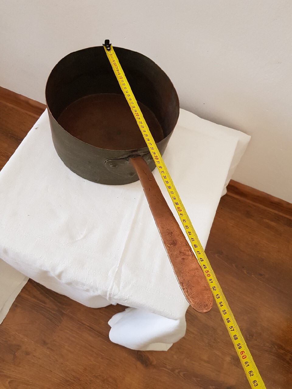 Garnki miedziane stare 5 szt w komplecie Gdańsk Licytacja na