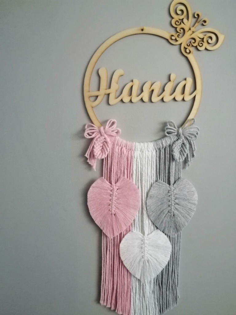 Łapacz snów makrama z imieniem wyjątkowy prezent | Kalwaria