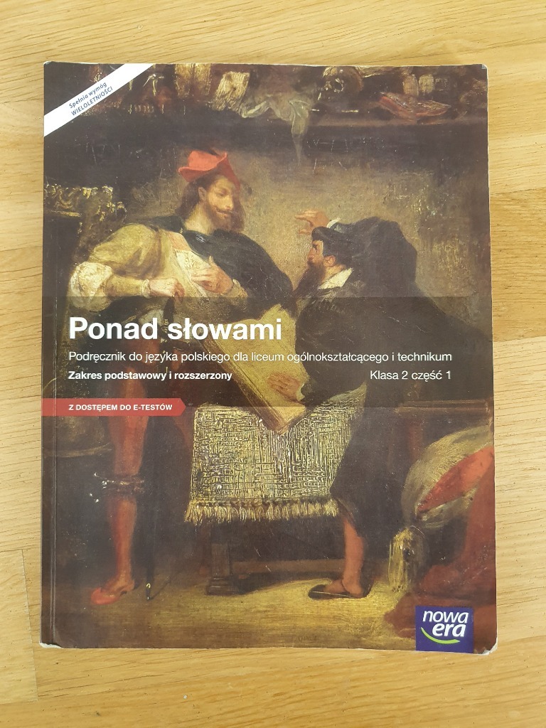 Ponad Słowami Klasa 1 Część 1 I 2 Nowa Era Ponad Słowami Klasa 2 część 1 Nowa Era | Warszawa | Kup teraz na