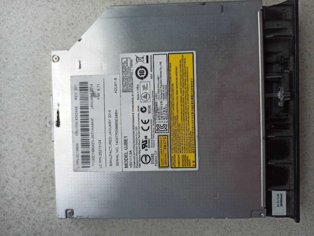 Napęd 12.7mm SATA Matshita DVDRAM UJ8E1 Kraków Kup teraz na