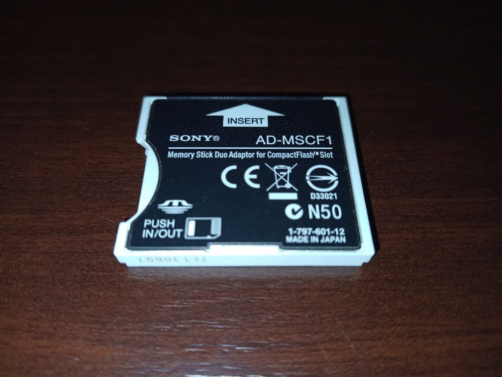 Adapter MS Pro Duo do Compact Flash Sony ADMSCF1 Koszalin Kup teraz na Allegro Lokalnie