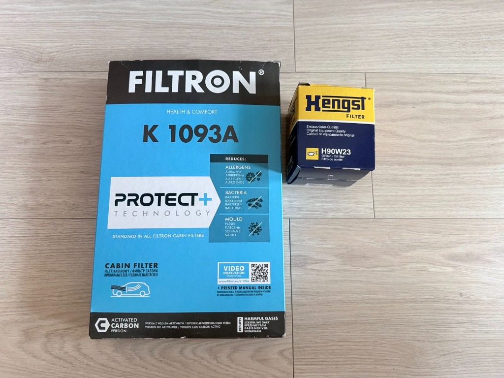 ФІЛЬТР САЛОННИЙ ВУГЛЕЦЕВИЙ FILTRON K1093A /ФІЛЬТР МАСТИЛА H90W23 HENGST 