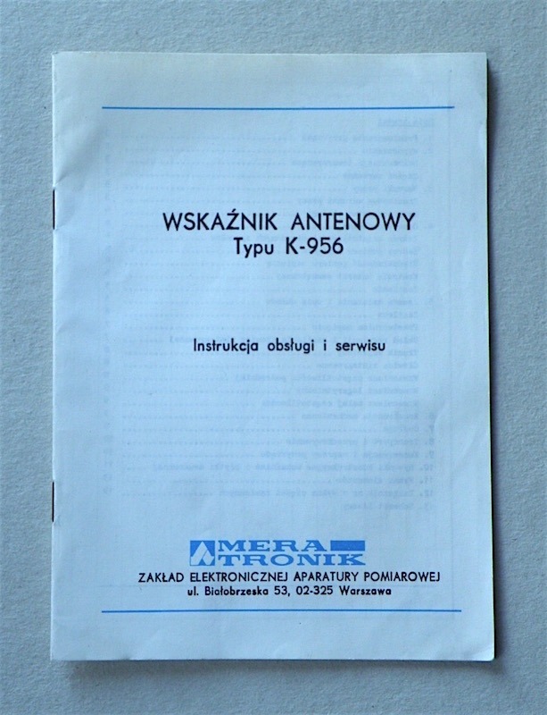 wska-nik-antenowy-typu-k-956-instrukcja-obs-ugi-d-og-oszenie