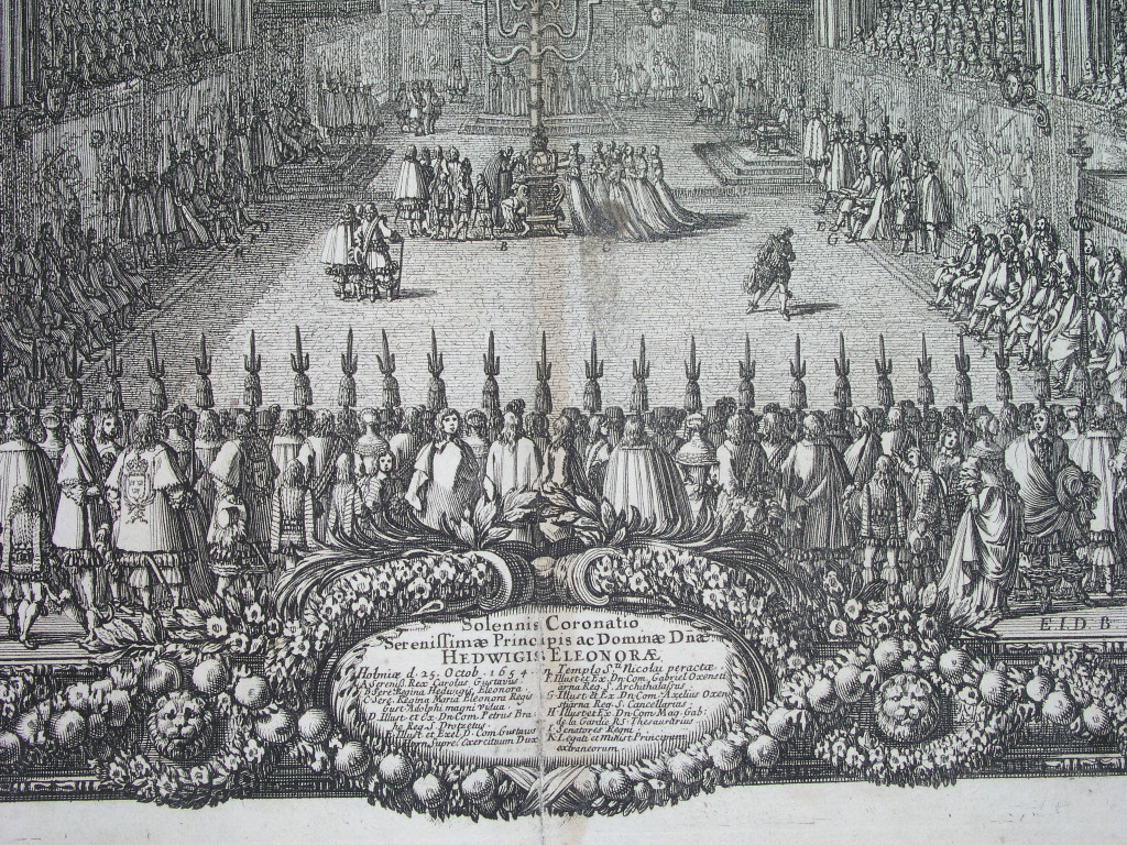 Zdjęcie oferty: 1696 POTOP Pufendorf ORYGINAŁ koronacja królowej