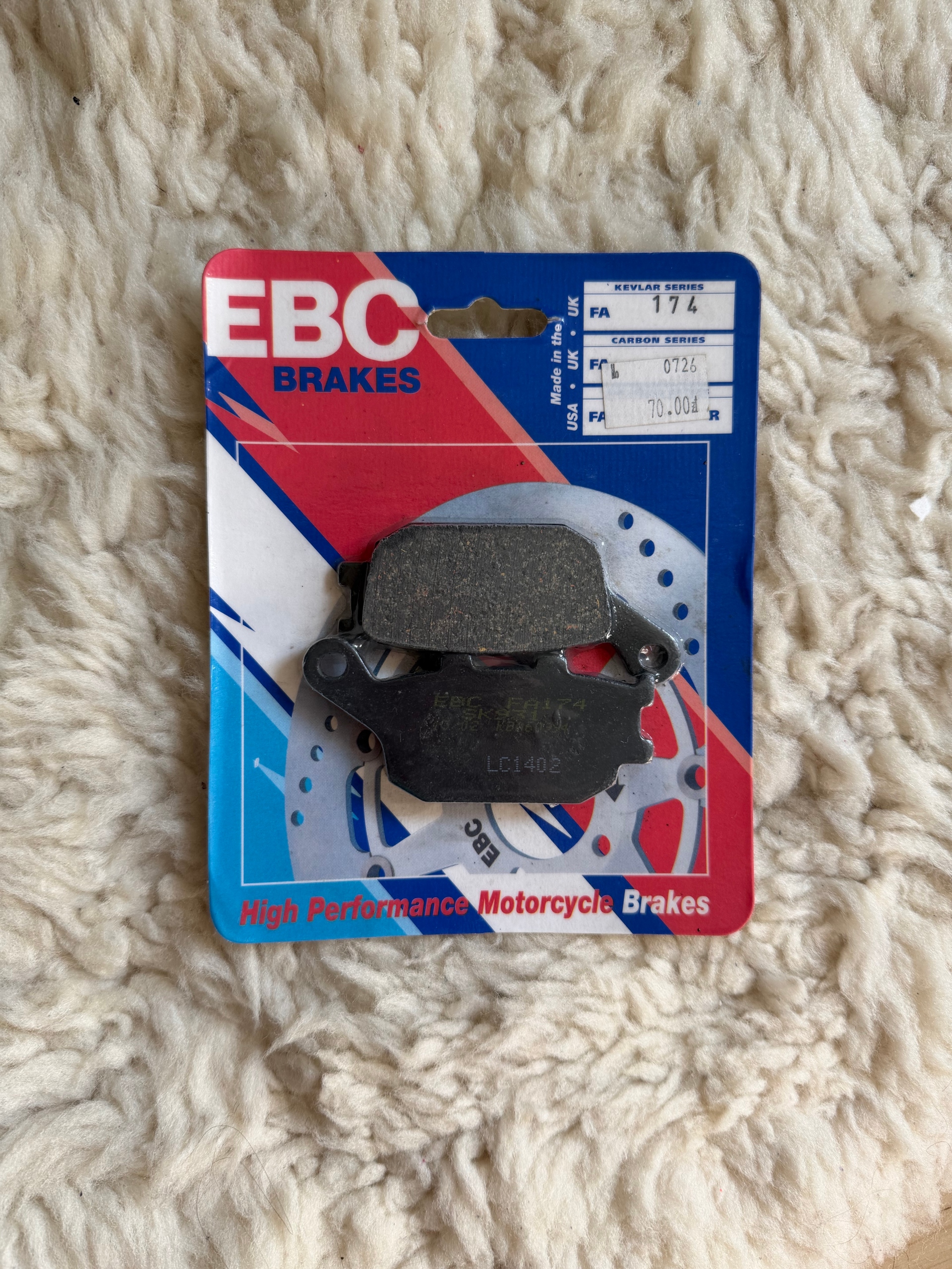 НОВЕ КОЛОДКИ ГАЛЬМІВНЕ EBC FA174 