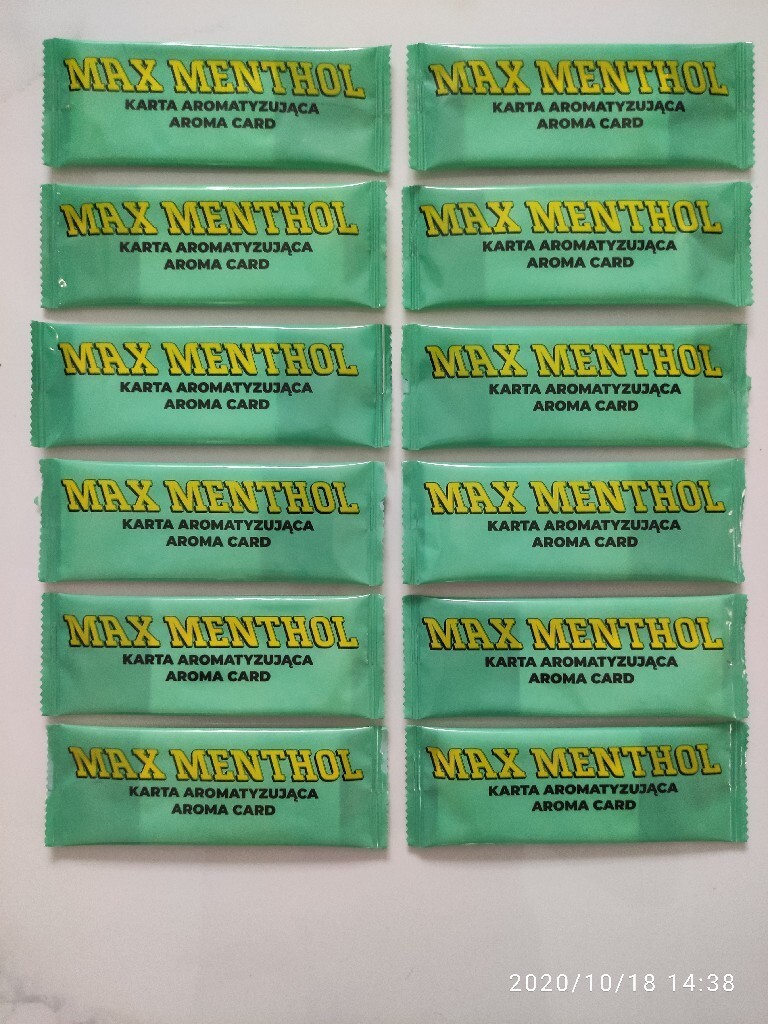 Ароматизирующая карта MAX Menthol 20 шт.