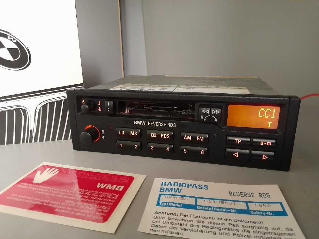 Radio BMW REVERSE RDS e30 e32 e32 e34 e36 z3 Koszalin Kup teraz na