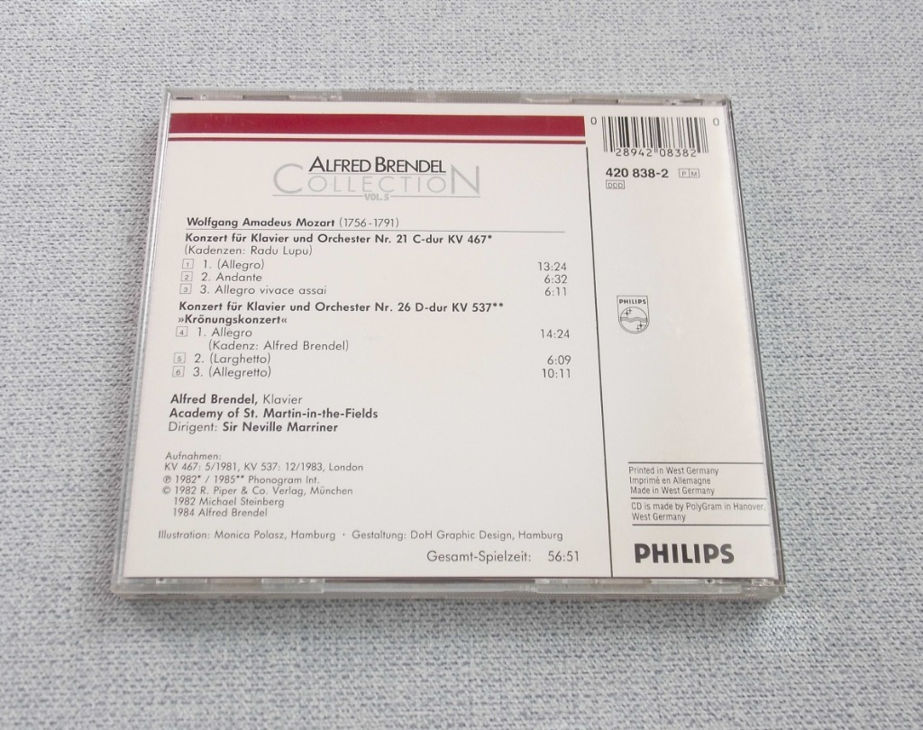 Mozart Koncerty fortepianowe BRENDEL, MARRINER Lublin Kup teraz na