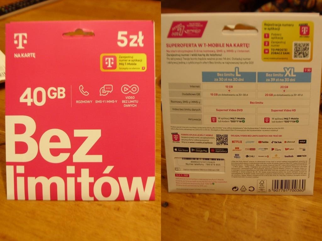 Starter z TMobile z fajnym numerem 788674655 Żmigródek Kup teraz