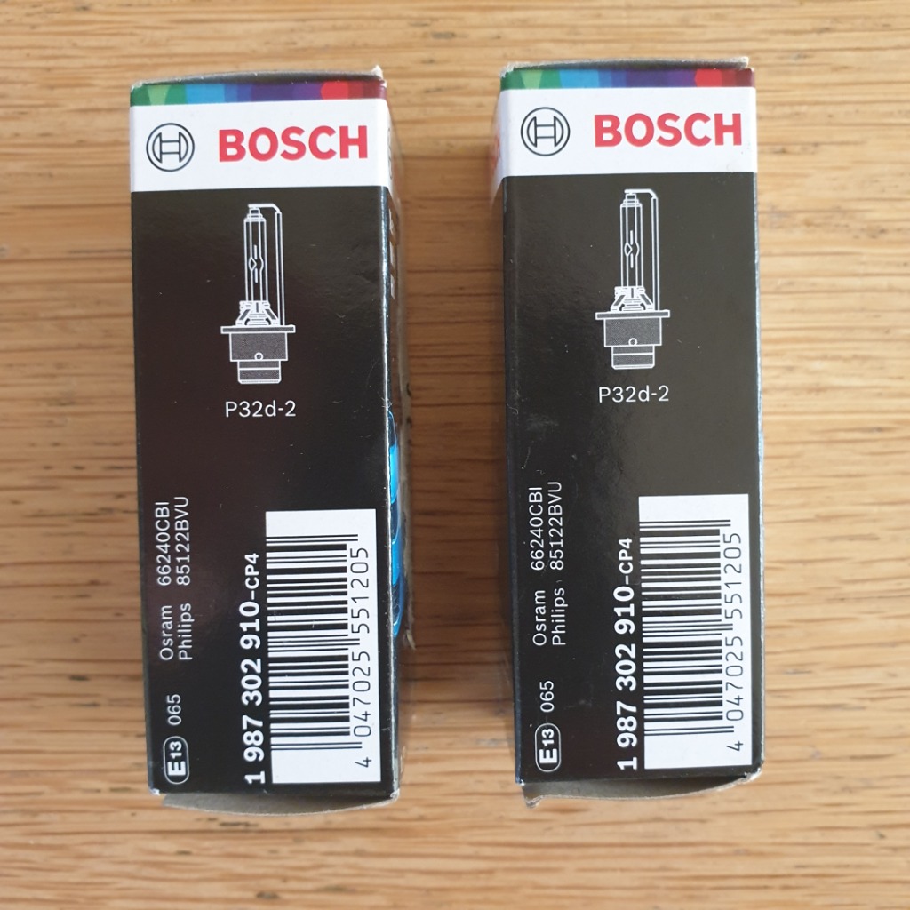 ЛАМПОЧКИ BOSCH КСЕНОН D2S WHITE HID 35W 1987302910 - 2 SZT. НОВЕ 