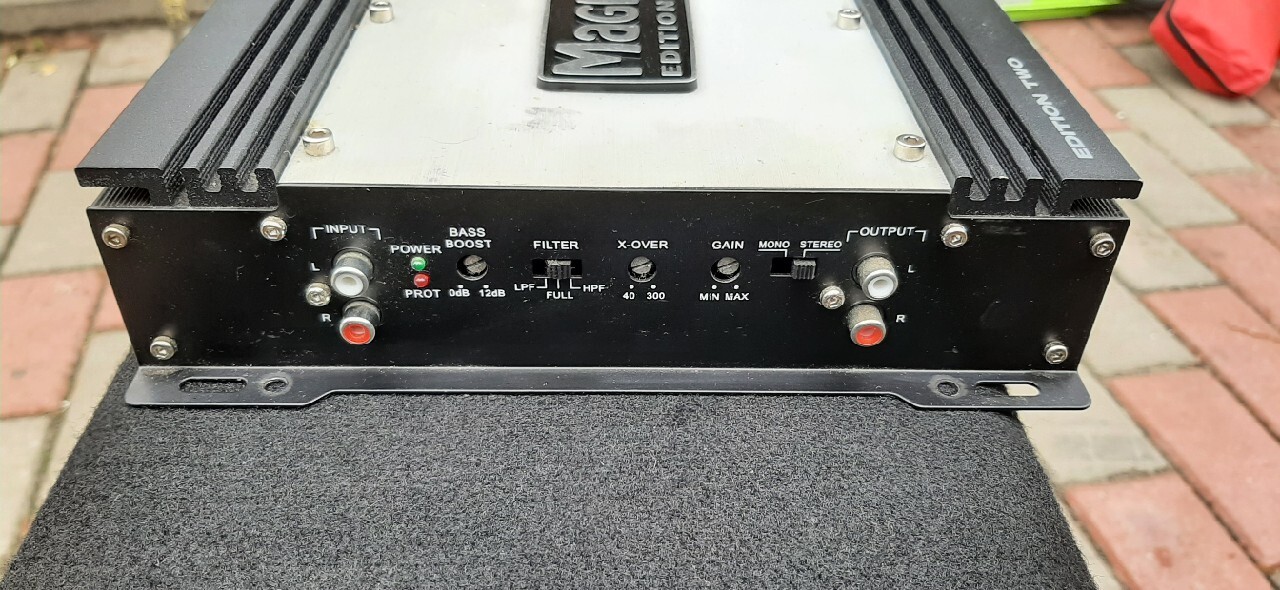 Subwoofer+wzmacniacz+kondensator+bezpiecznik+kable Slupca Kup teraz