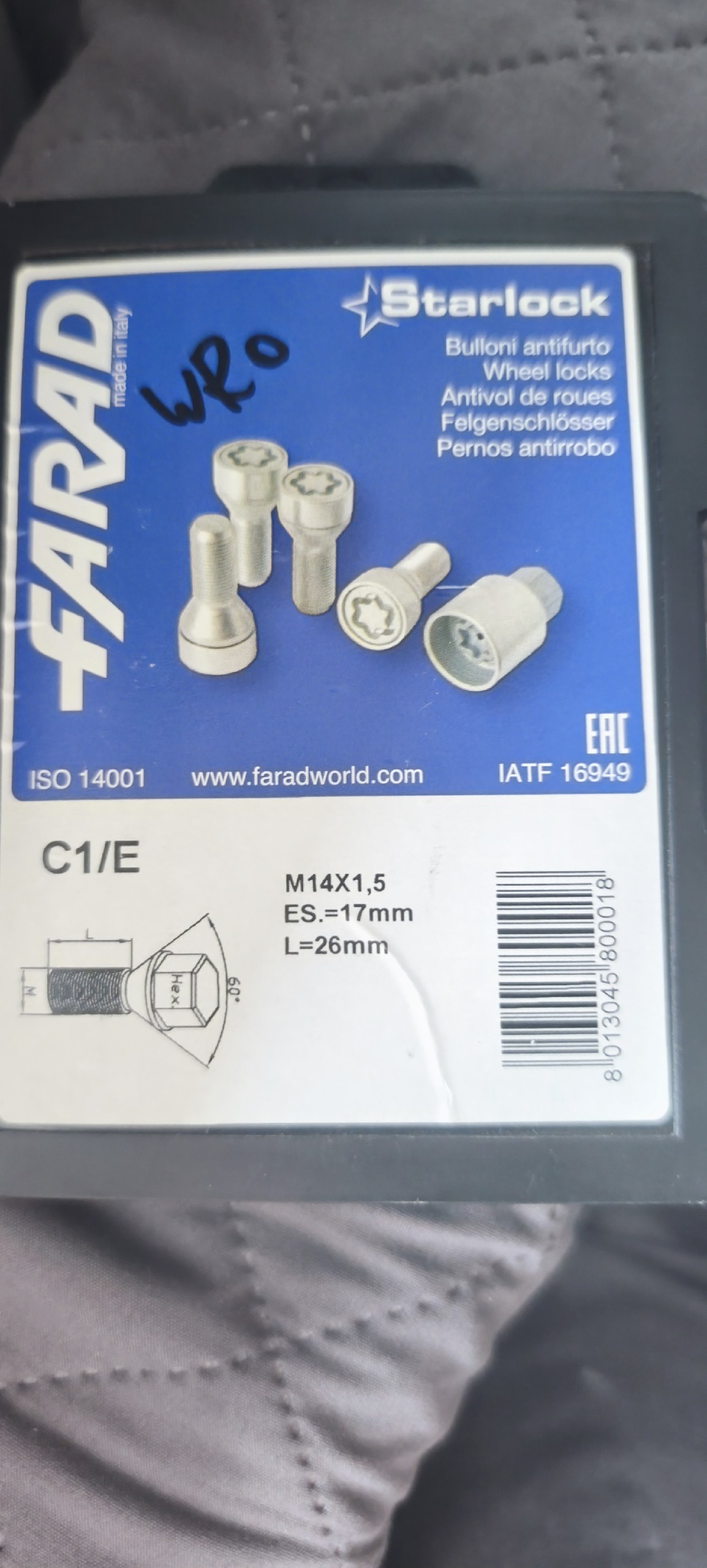 БОЛТИ СЕКРЕТКИ M14*1,5 