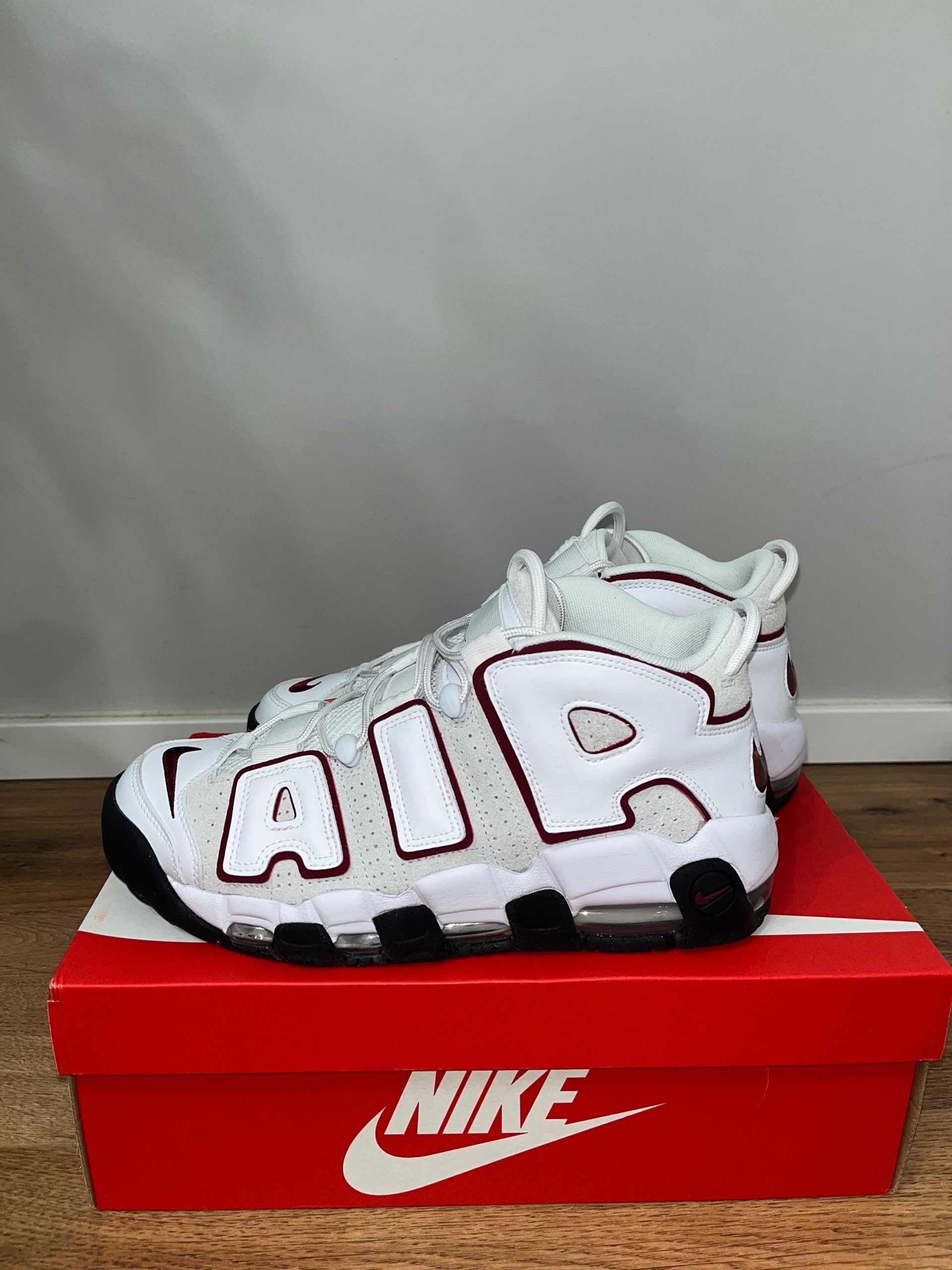 Air More Uptempo 96 Sneakers Bianche E Rosse Da Uomo Di 42 OFF