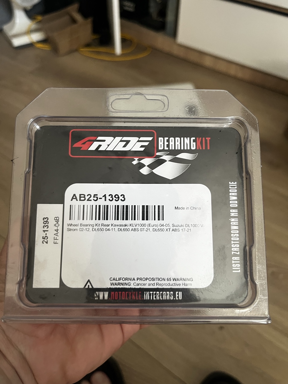 ПІДШИПНИК КОЛЕСА ЗАД SUZUKI DL 1000 650 25-1393 