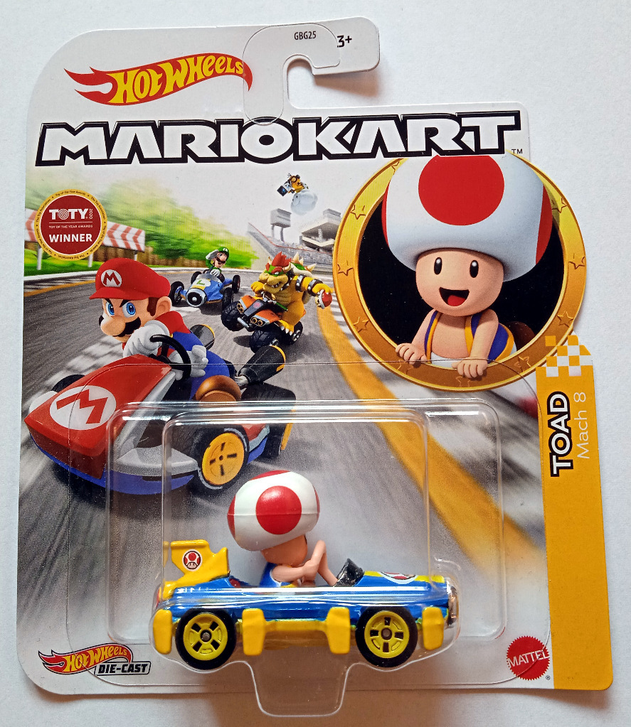 Hot Wheels Mario Kart Toad Mach 8 Poznań Kup teraz na Allegro Lokalnie