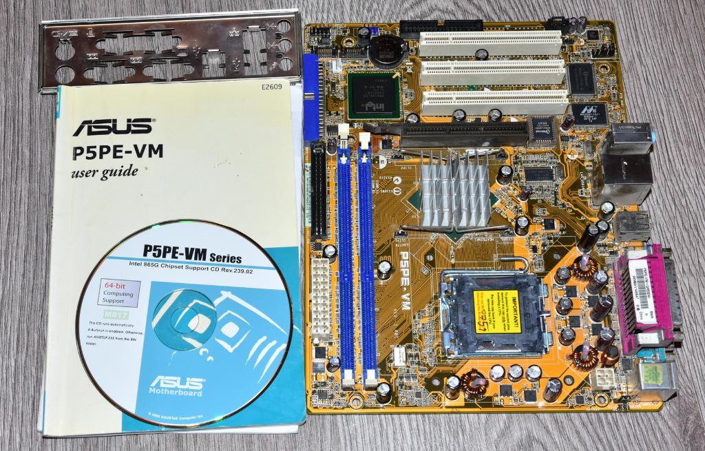 Płyta Główna ASUS P5PEVM uszkodzona z instrukcją Wrocław Kup teraz