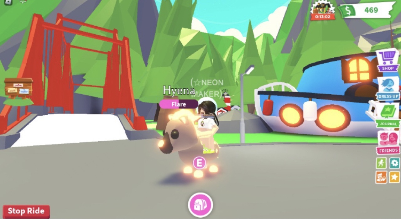 roblox/adopt me/ neon hyena fly ride | Jelcz-Laskowice | Kup teraz na