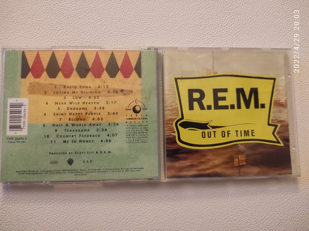 R.E.M. Out Of Time (CD) Będzin Kup teraz na Allegro Lokalnie
