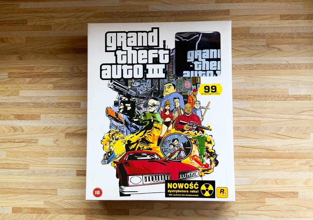 Grand Theft Auto III GTA 3 Big Box T-shirt Pudełko | Łódź | Kup teraz na Allegro Lokalnie