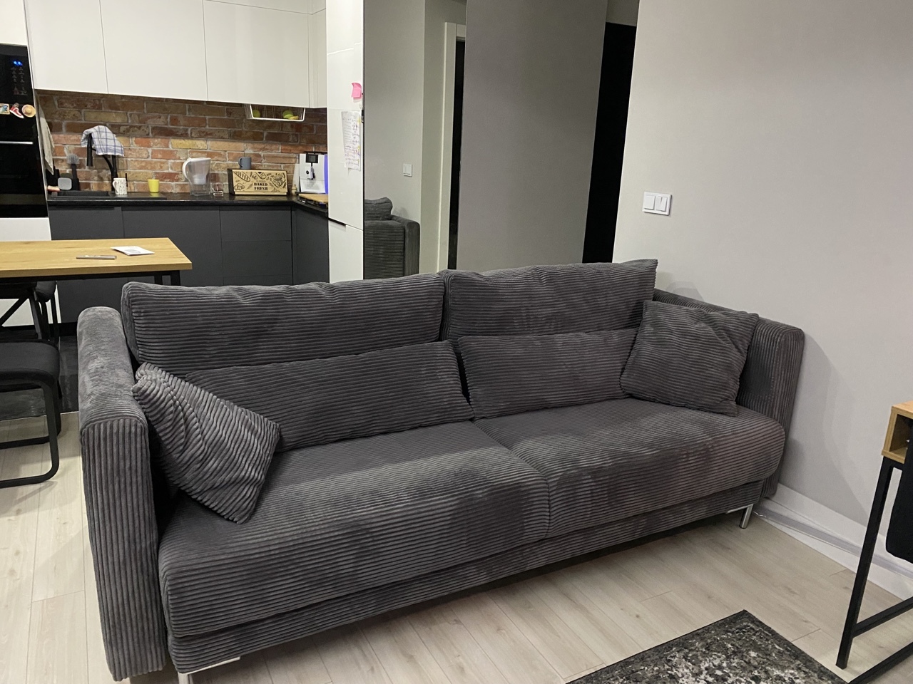 Sofa Rico 3 osobowa agata meble sztruks szara Warszawa Kup teraz