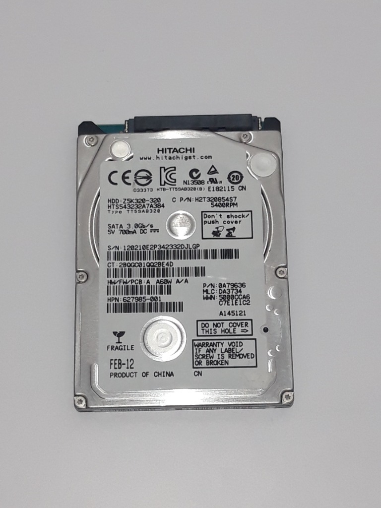 Dysk Hitachi HTS543232A7A384 320GB 2,5'' SATA II | Poręba Radlna | Kup ...
