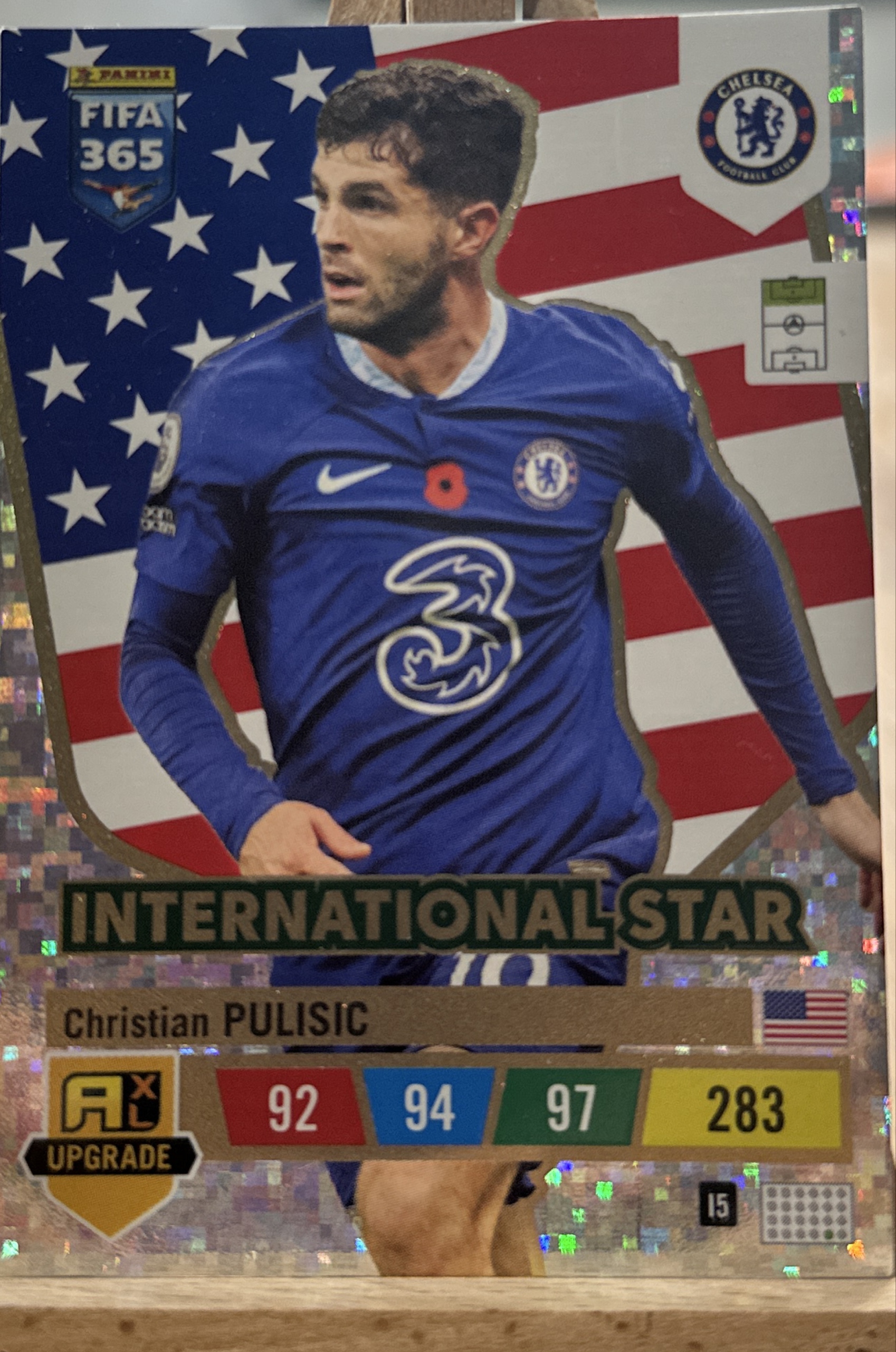 世界6枚！PULISIC プリシッチ MEMORABILIA パッチカード 世界6枚