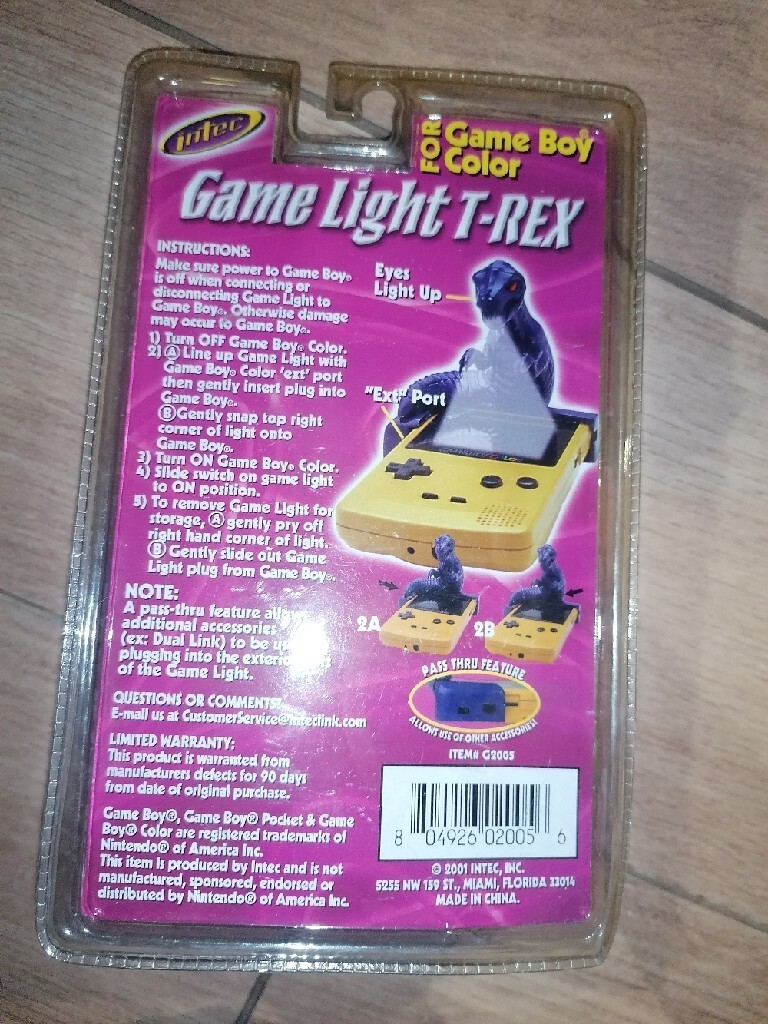 Game Light T-rex lampka Game Boy Gameboy Color | Osowiec | Kup teraz na Allegro Lokalnie