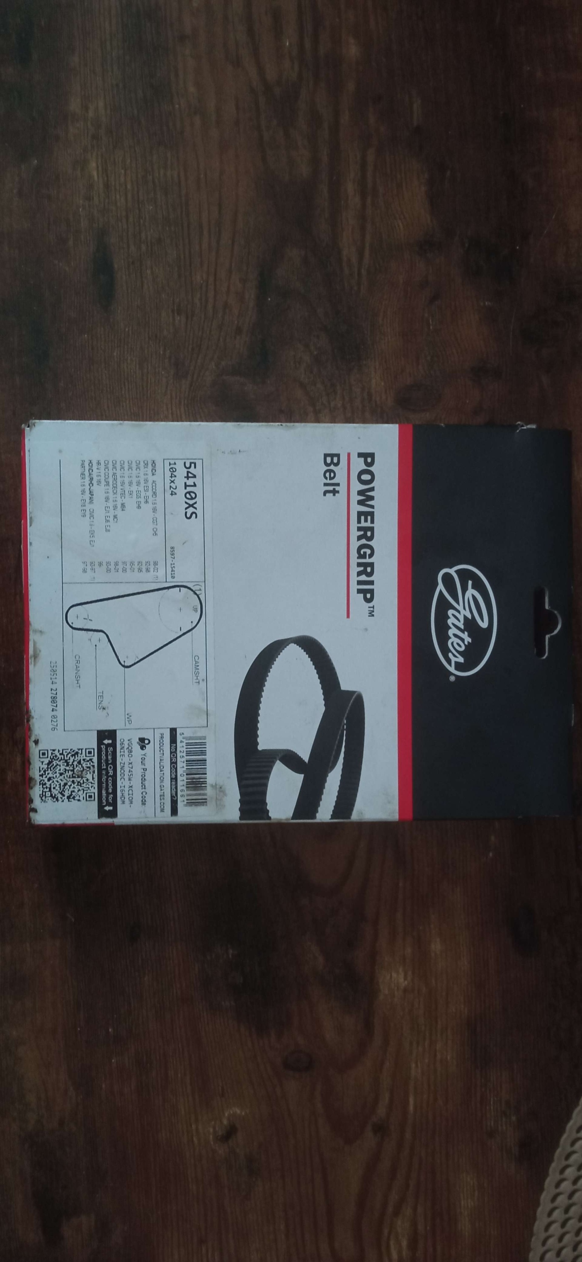 РЕМІНЬ РОСПОДІЛЬНИКА GATES 5410XS – NOWY! (CIVIC, CRX, HR-V) 1.6 