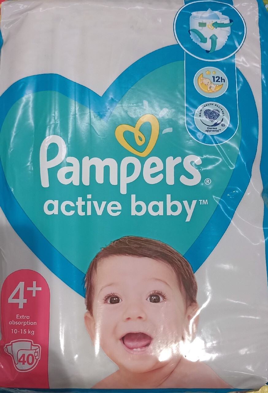 Pampersy Pampers Active Baby 4+ | 46 szt. | Łódź | Kup teraz na Allegro ...