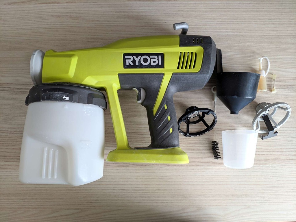 Ryobi P620 Cordless Paint Spray Gun 18 V Feed Rate 333 Ml/min lupon