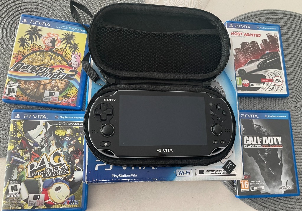 Playstation PS Vita Wifi PCH1004 OLED 8GB+gry BDB Główna Licytacja na Allegro Lokalnie