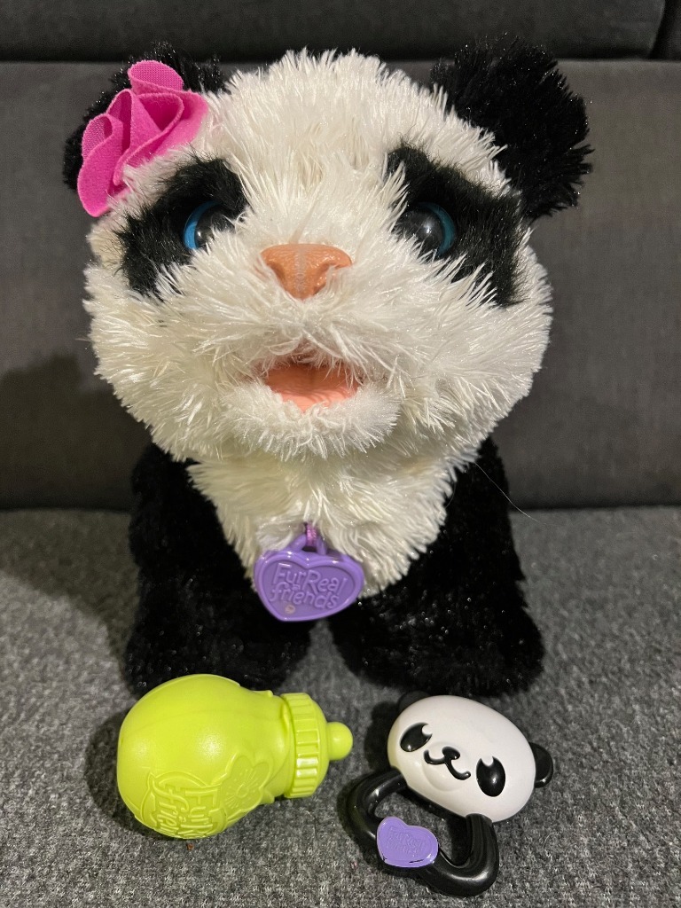 INTERAKTYWNA PANDA HASBRO + BUTELKA I GRZECHOTKA | Tychy | Kup teraz na ...