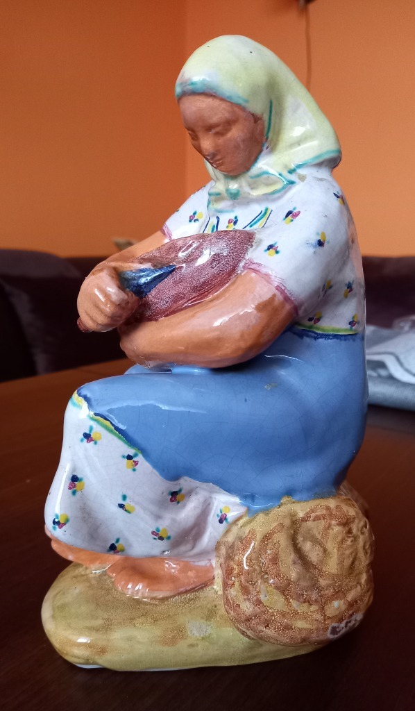 Figurka z gliny szkliwionej Poznań Kup teraz na Allegro Lokalnie