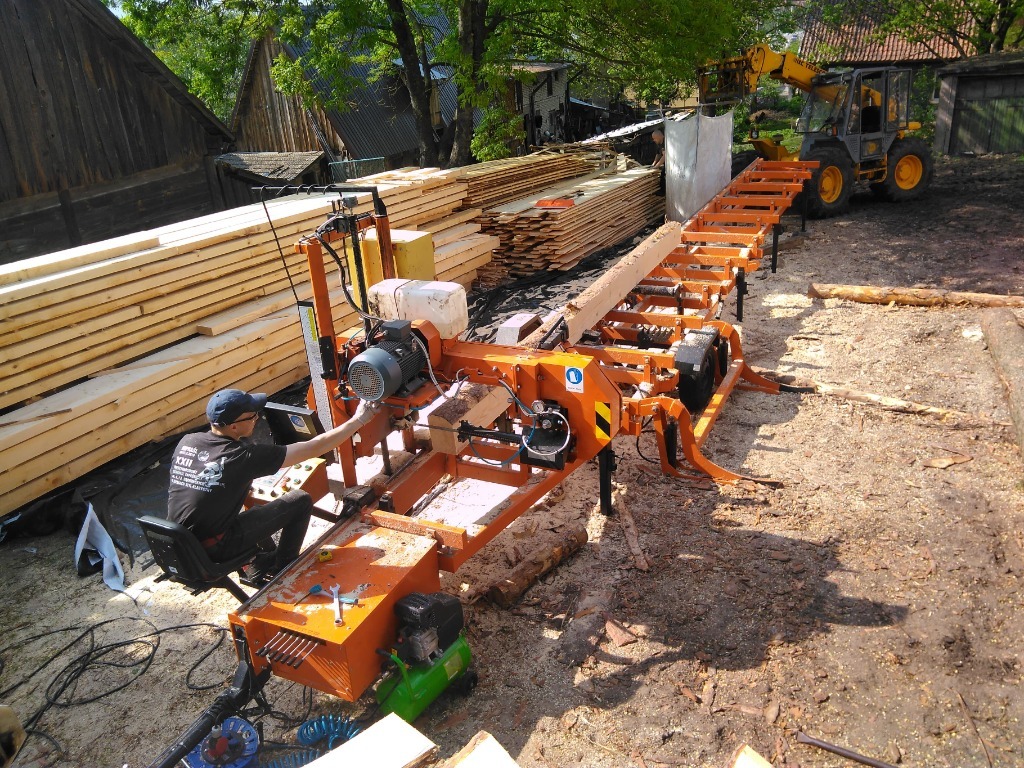 Trak taśmowy mobilny typu Wood mizer LT70 Juchnowiec Kościelny