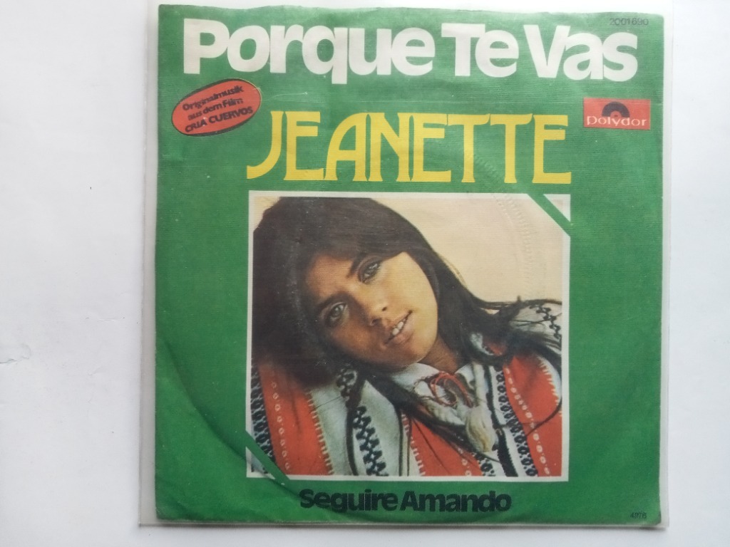 Jeanette Porque Te Vas Tekst
