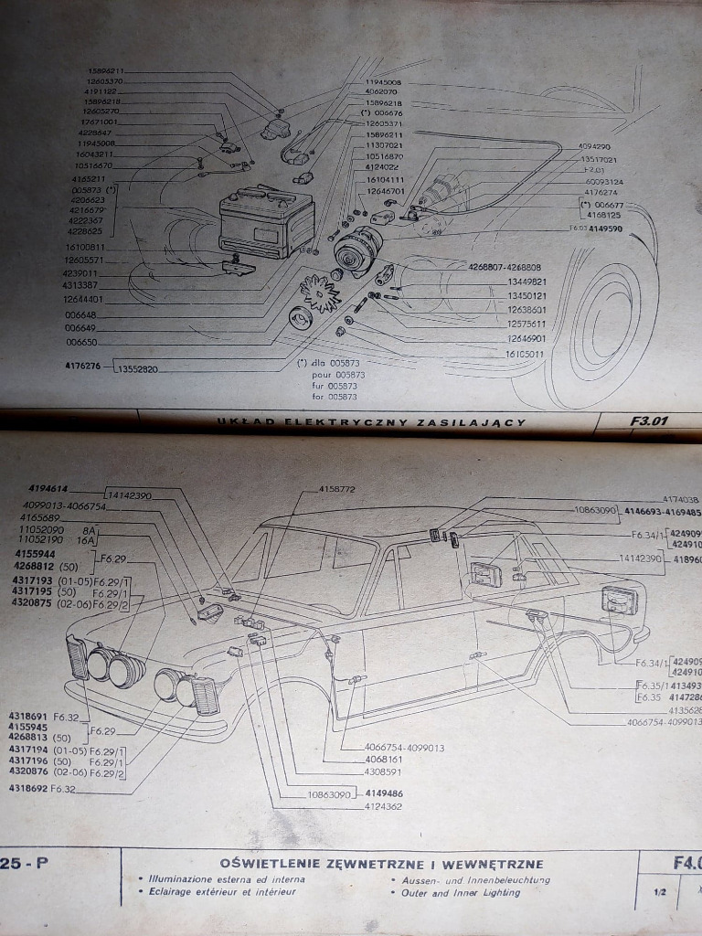 FIAT 125P KATALOG ЗАПЧАСТИ + SCHEMATY BUDOWY фото 1