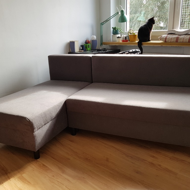 Rozkładana sofa 3osobowa IKEA ANGSTA szara Tychy Kup teraz na
