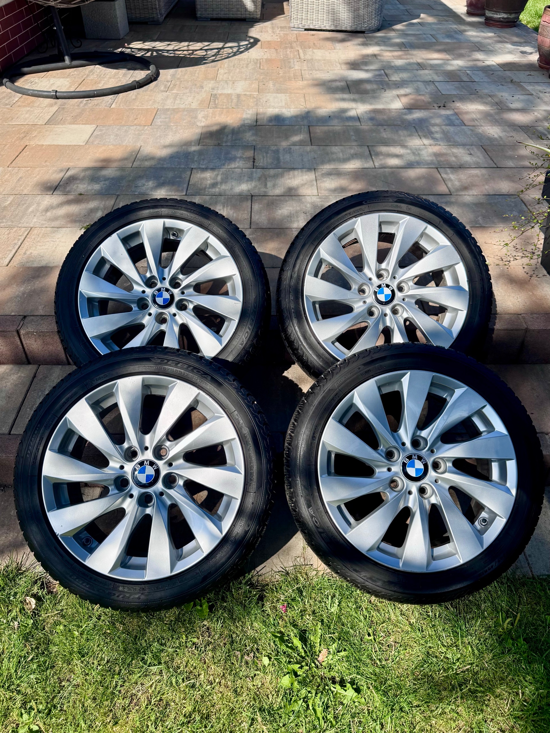 КОМПЛЕКТ КОЛІС BMW 17 OEM + ШИНИ 2024 R. DEBICA 225/45 R17, TPMS; 6796206 