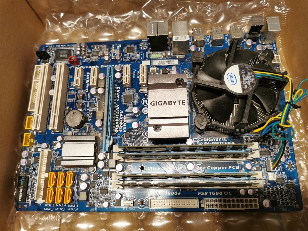 Gigabyte GAEP43TUD3L + quad q9550 + 16gb ddr3 Lublin Licytacja na
