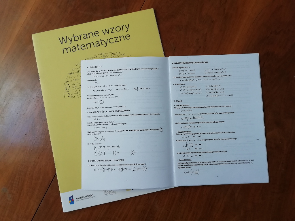 Wzory Na Egzamin ósmoklasisty 2022 Wybrane wzory matematyczne (tablice) matura 2022 | Nowy Targ | Kup