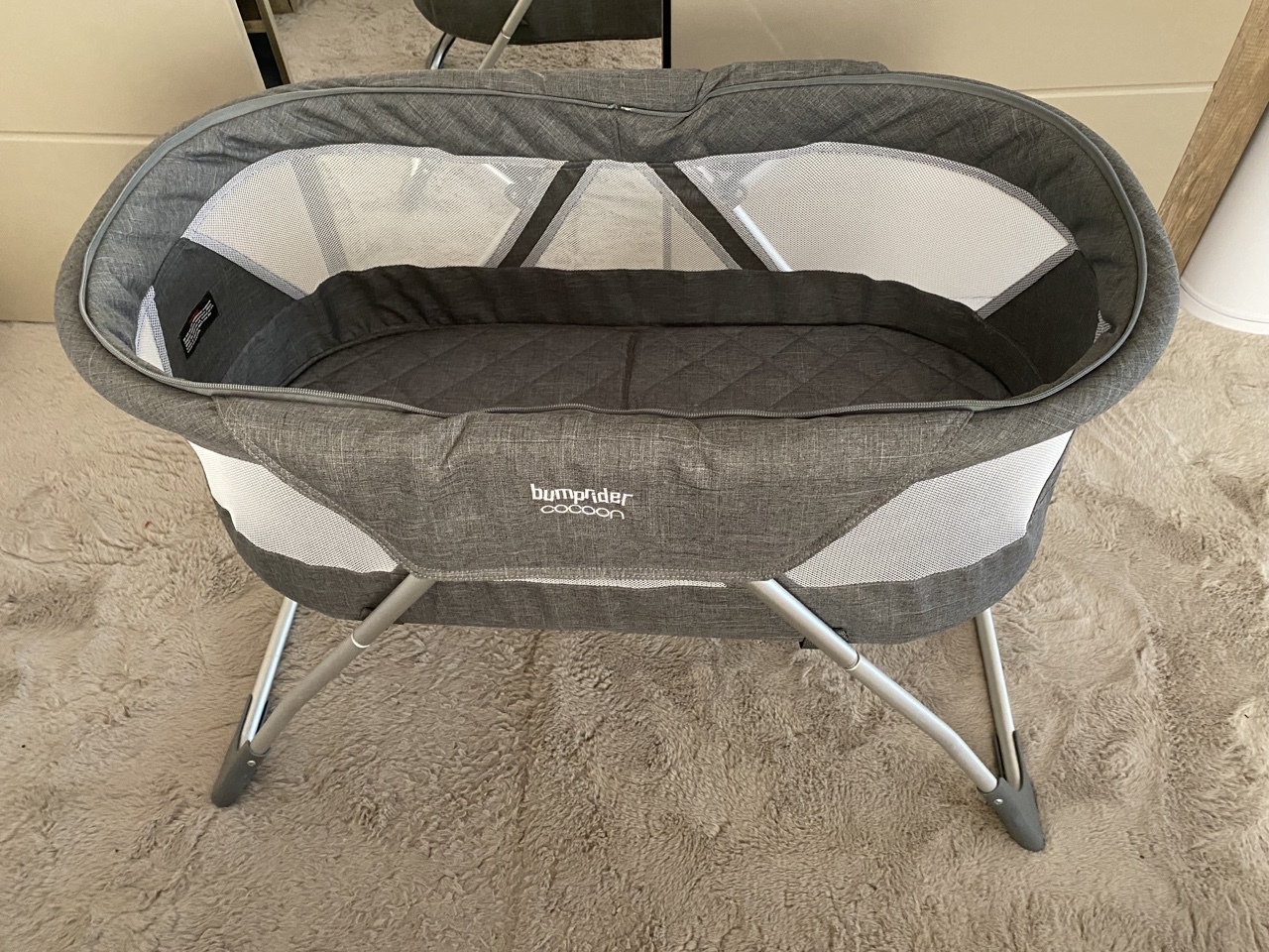 Inovi cocoon łóżeczko turystyczne dostawne szare Pajęczno Kup teraz