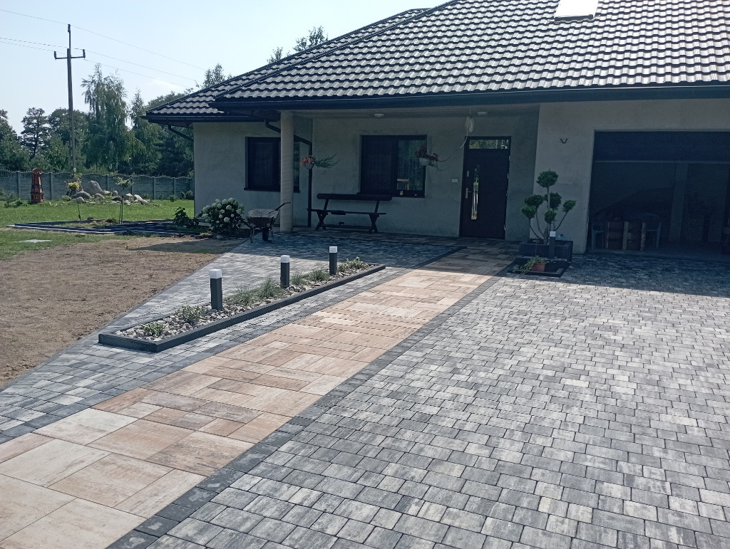 Układanie kostki brukowej brukarstwo łódzkie | Andrespol | Kup teraz na  Allegro Lokalnie
