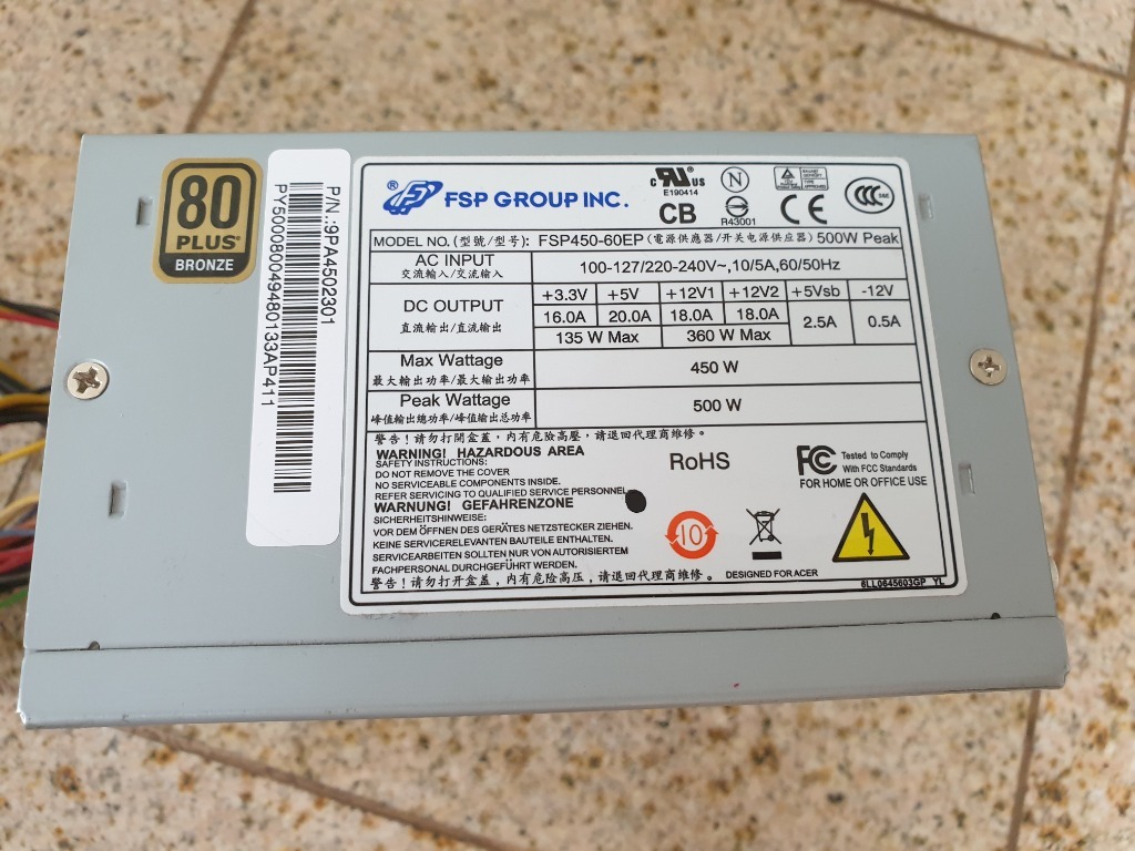 Zasilacz Fortron/FSP 450W FSP450-60EP | Bydgoszcz | Kup teraz na ...